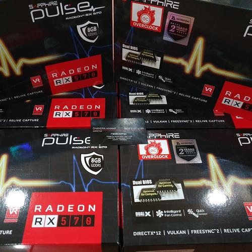 Foto Produk VGA AMD SAPPHIRE RX570 / RX 570 8gb pulse dari chandut