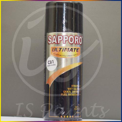 Foto Produk Cat Aerosol Sapporo Ultimate C81 (Clear Gloss) @ 400 cc Cat Spray dari IS Paints