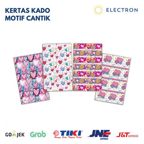 Jual Kertas Kado Cantik Untuk Hadiah Corak Random Kota Bandung Electron Energy Tokopedia