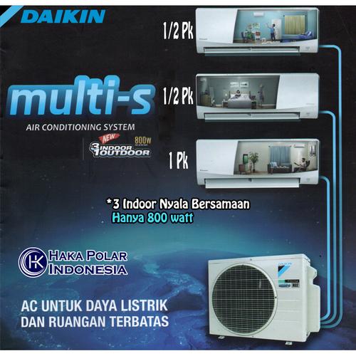 Jual Ac Daikin Multi S 3 1 2 1 2 1 Pk Inverter Mkc50qvm4 Kota Tangerang Haka Polar Indonesia 