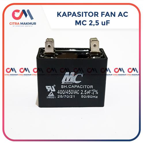 Jual Kapasitor Fan AC 2,5 uf MC Kaki 4 Kipas Mesin Outdoor Kotak 2.5 Kota Tangerang Citra