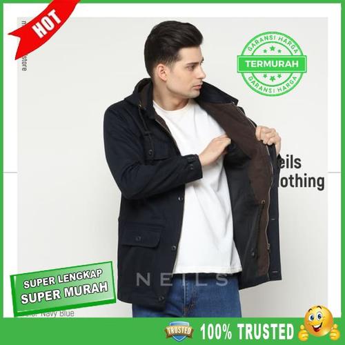 Foto Produk JUAL JAKET PARKA PRIA - BANDUNG - NEILS RIVERLAND NAVY - UNIQLO - dari malikhonre16