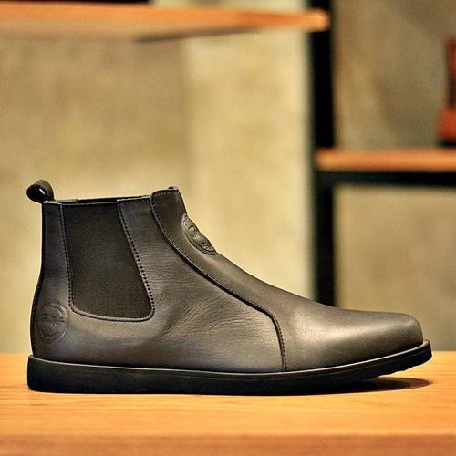 Foto Produk sepatu semi boots santai pria zapato kulit sapi hitam formal loafers dari deran outlet