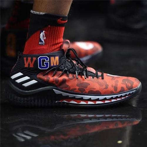 Jual Adidas Dame Bape 4 Red - Kota 