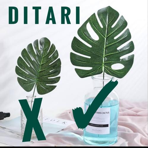 Foto Produk DAUN MONSTERA PHILODENDRON BUNGA PLASTIK ARTIFICIAL PALSU dari Ditari shop