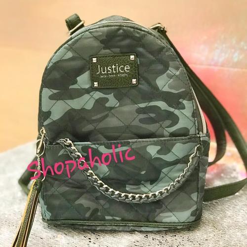 justice camo backpack