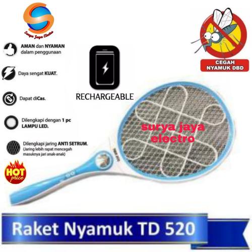 Foto Produk Raket nyamuk twindog multifungsi powerbank kipas mini n center dari surya jaya electro