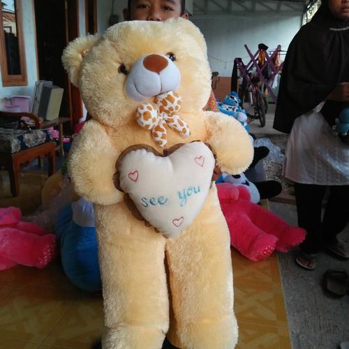 Foto Produk BONEKA TEDY BEAR JUMBO LOVE UKIR NAMA dari BONEKA MURAH
