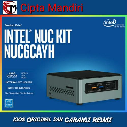 Foto Produk Intel NUC 6CAYH + SSD 120GB + Memory 4GB dari Cipta Mandiri Computer