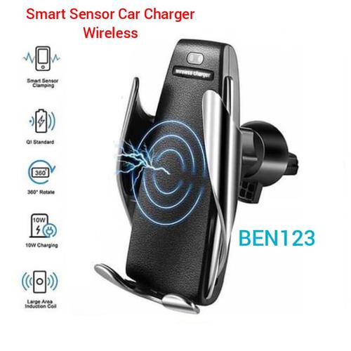 Foto Produk Wireless Smart Sensor Car Charger S5/ Auto phone Charger Car Holder dari Ben123