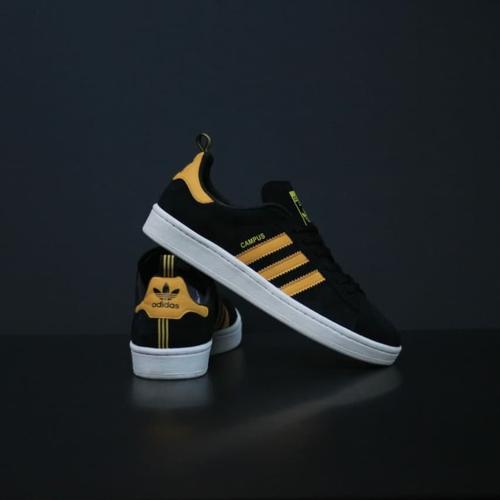 adidas campus black yellow