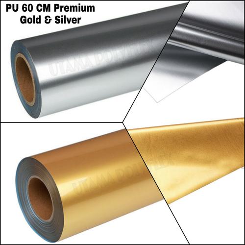 Jual Polyflex PU 60 CM Premium Gold Dan Silver (Tipis-Soft-Elastis ...