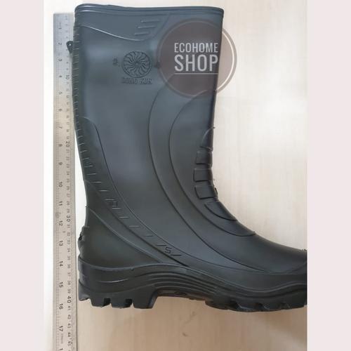 Foto Produk Termurah!! Sepatu Boot Bot Hitam Karet Tinggi kerja Proyek anti air - Hitam, 27 dari Ecohome Shop