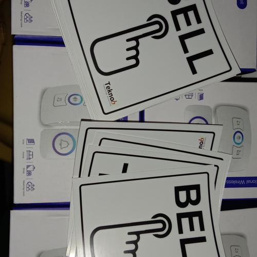 Foto Produk Stiker Bel Pintu Rumah Teknobi Sticker Vinyl Vinil Door Bell - 2 lembar dari Asyam Weiseman