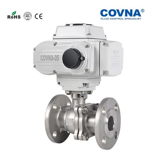 Jual DC24V Electric Flange Ball Valve On/Off type Full Port DN25 Motor ...