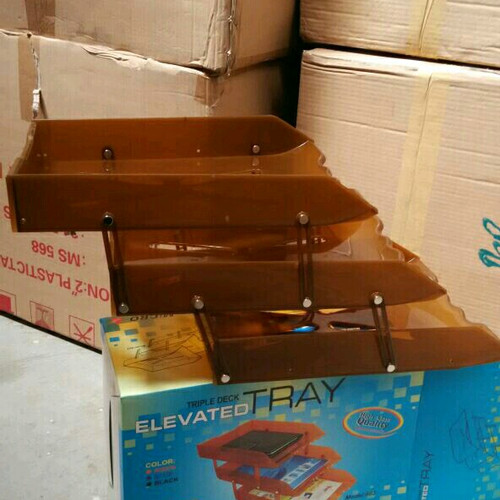 Foto Produk Elevated Tray Triple Deck Bak Surat - Letter Tray 3 Micro Top dari Belanja Bebas