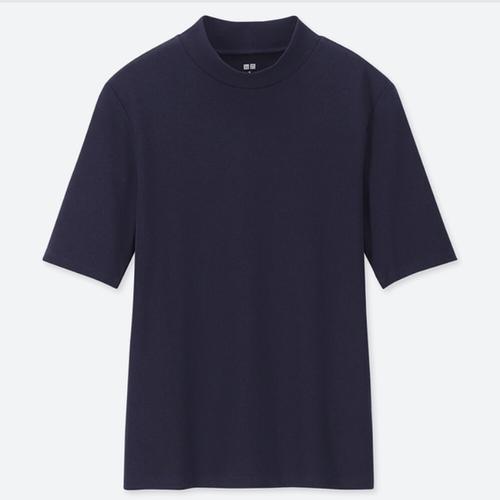 Jual Uniqlo Ribbed Cotton High Neck 