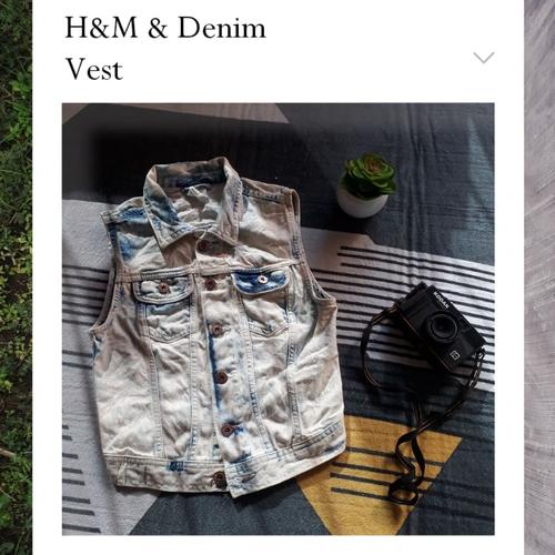 Jual H\u0026M vest denim Jacket Size S lokal 
