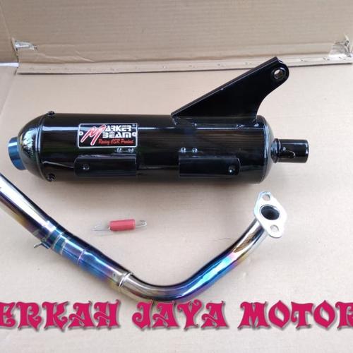 Foto Produk KNALPOT RACING BOBOKAN BEAT STREET MODEL TSUKIGI LEHER BLUE dari oos motor