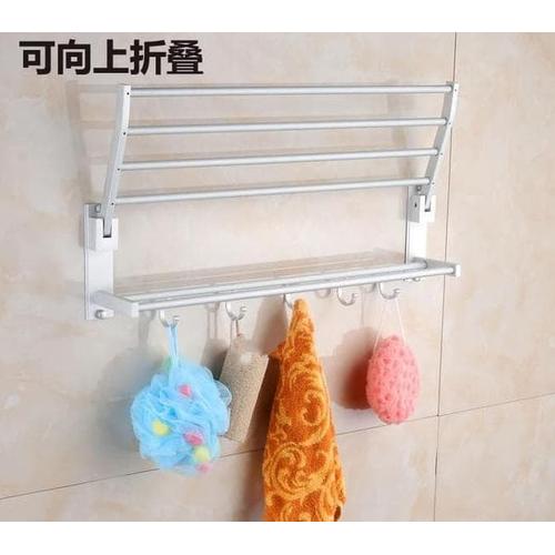Foto Produk Rak Handuk Dinding Toilet Aluminium A345 dari Raka Here_shop