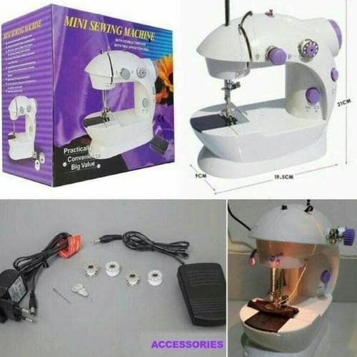 Foto Produk Mesin Jahit Mini portable 202 ada lampunya dari Raka Here_shop