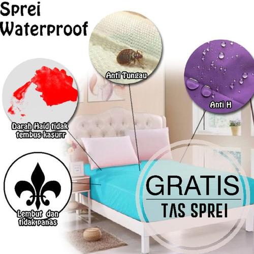 Foto Produk sprei water proof 180 x 200 murah anti air bocor ompol IMPORT KING dari Raka Here_shop