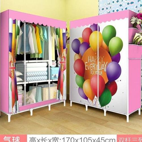 Foto Produk lemari pakaian rak baju jumbo multifunction R-08 dari Raka Here_shop