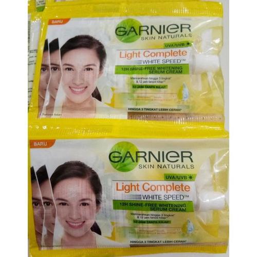 garnier light complete day cream sachet