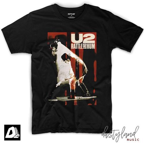 Jual U2 RATTLE AND HUM TShirt Kota Bandung Kaos Musik DUSTYLAND