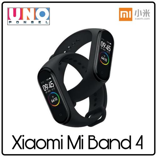 Foto Produk XIAOMI MI BAND 4 ORIGINAL - MIBAND 4 SMARTWATCH WITH AMOLED DISPLAY - Hitam dari uno ponsel