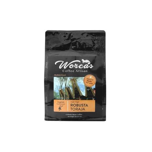 Foto Produk HOT SALE WORCAS Kopi Robusta Toraja 100gr - Medium Roast - KOPI BIJI dari jenifferlee