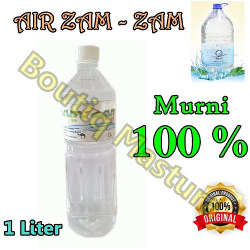 Jual Air Zam Zam Murni Asli Kemasan 1 Liter 1000 Ml Kab Sidoarjo Boutiq Mastura Tokopedia