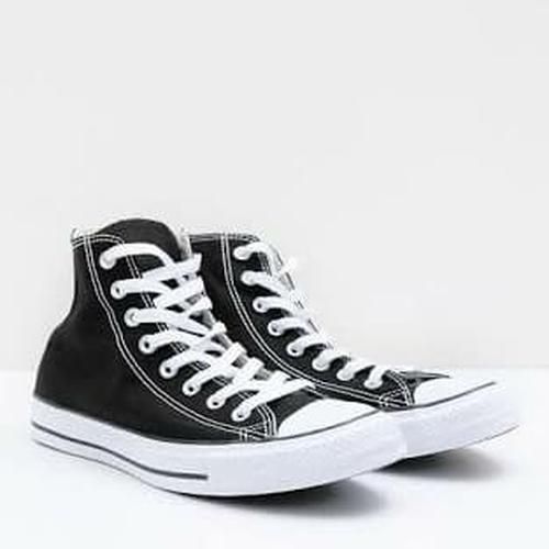 Jual converse ct as hi canvas black white 1w883 Hitam, 38 Kota