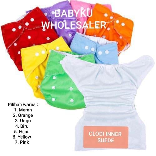Foto Produk Clodi diaper popok kain berkancing / popok bayi anti bocor - INSERT 4 LAYER dari BABYKU WHOLESALER