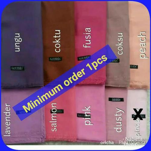 Foto Produk jilbab saudia/saudia square/hijab rawis/saudia ansania - Putih dari taronacha