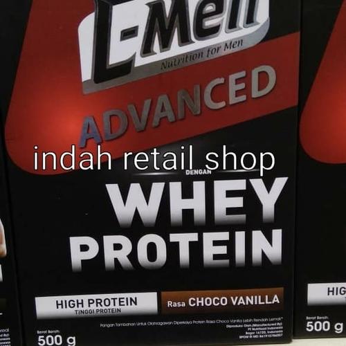 Foto Produk L-men advance whey protein chocolate vanilla 500g dari indah retail shop