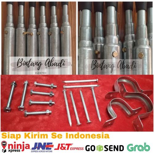 Foto Produk Tiang Antena Tv Outdoor 6 Meter Galvanis Anti Karat 4 susun inovatif dari Bintang Abadi Elekto