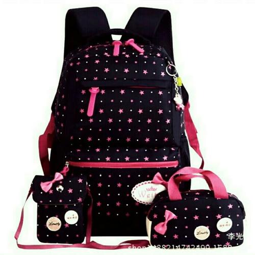 Foto Produk SALE - Ransel Set 3in1 Bintang Tabur - Hitam dari rhuby shop bandung