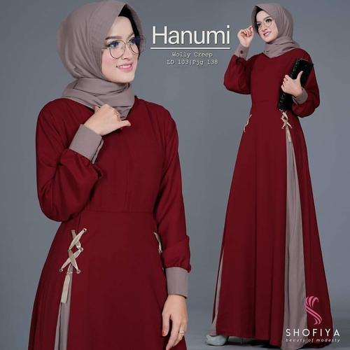 Jual Fashion Muslim Baju Gamis Wanita Terbaru Hanumi Dress Termurah Kota Bandung Hijabafwa Tokopedia