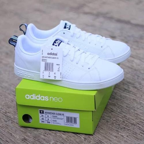 adidas neo advantage white navy