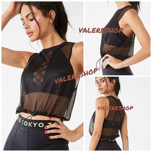 Jual sheer crop tank - Jakarta Barat 