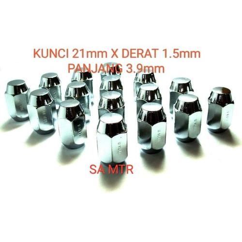 Foto Produk MUR BAUT VELG BAN MOBIL LUG NUT FUJITA PANJANG UKURAN 21X12X1.5 CHROME dari SA-MTR