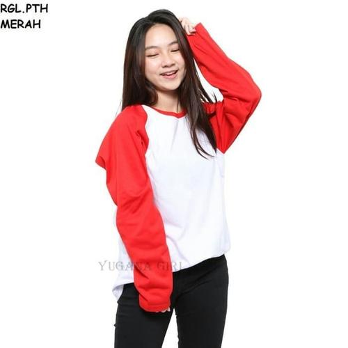 Jual Best Promo Baju Kaos Jumbo T Shirt Lengan Panjang Raglan Warna Kab Kudus Leli Grosir Online Tokopedia