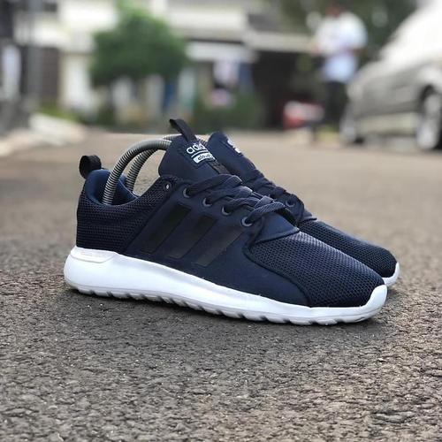 Jual Adidas cloudfoam lite racer navy white Jakarta Selatan
