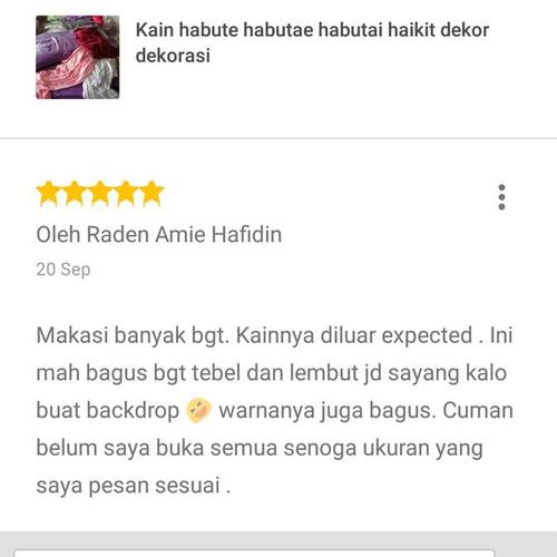 Foto Produk New Kain Habute Habutae Habutai Haikit Dekor Dekorasi Terlaris dari dwityapuspita store