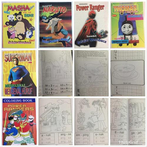 Foto Produk Terlaris Buku Anak - Buku Mewarnai Uk. Besar -- Kertas Hvs dari irwan gunawann