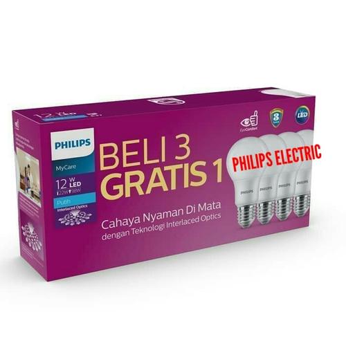 Foto Produk LAMPU PHILIPS LED 13 WATT 13WATT 13W 13 W (1 paket 4 pcs) dari philips electric glodok