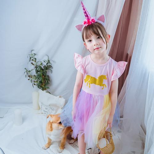 Jual Unicorn Tutu dress girl dress anak 