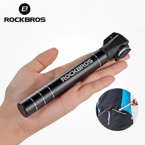 Foto Produk ORIGINAL Pompa ban Portabel ROCKBROS 100 psi - Bahan Alloy ringan - Hitam dari Kaligung