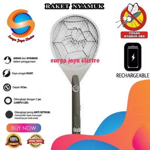 Foto Produk Raket nyamuk twindog 2 in 1 termurah langsung PABRIK dari surya jaya electro